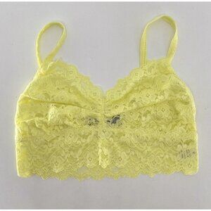 By Together You & I Women’s Sunny Yellow Bralette Lacy‎ Top Size Medium